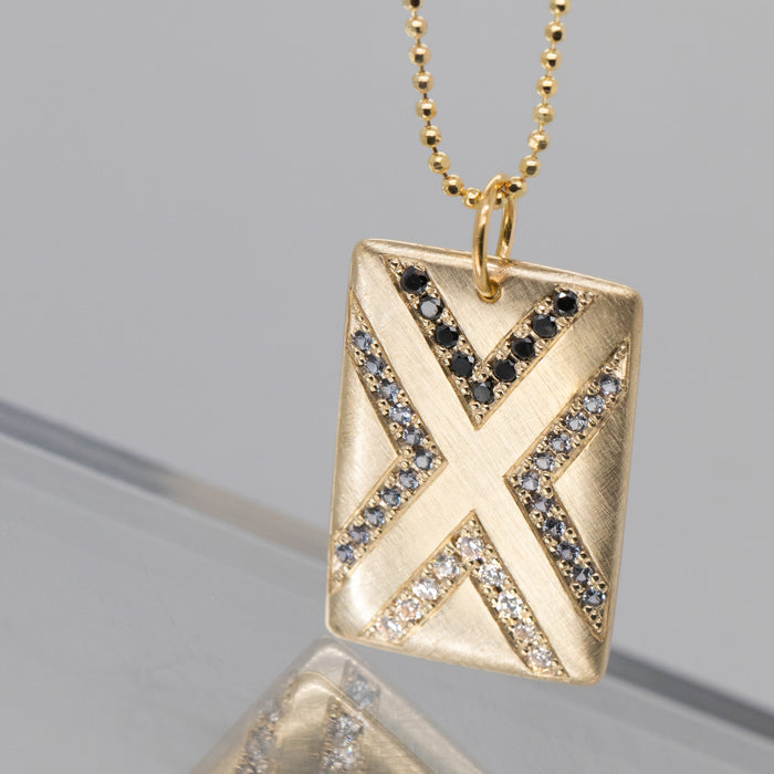 CAXX 14k Gold "X" Diamond Charm