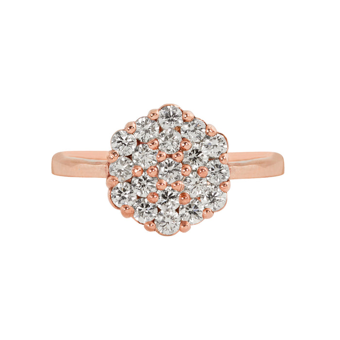 14k rose gold GAIL diamond cluster ring