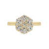 14k yellow gold GAIL diamond cluster ring